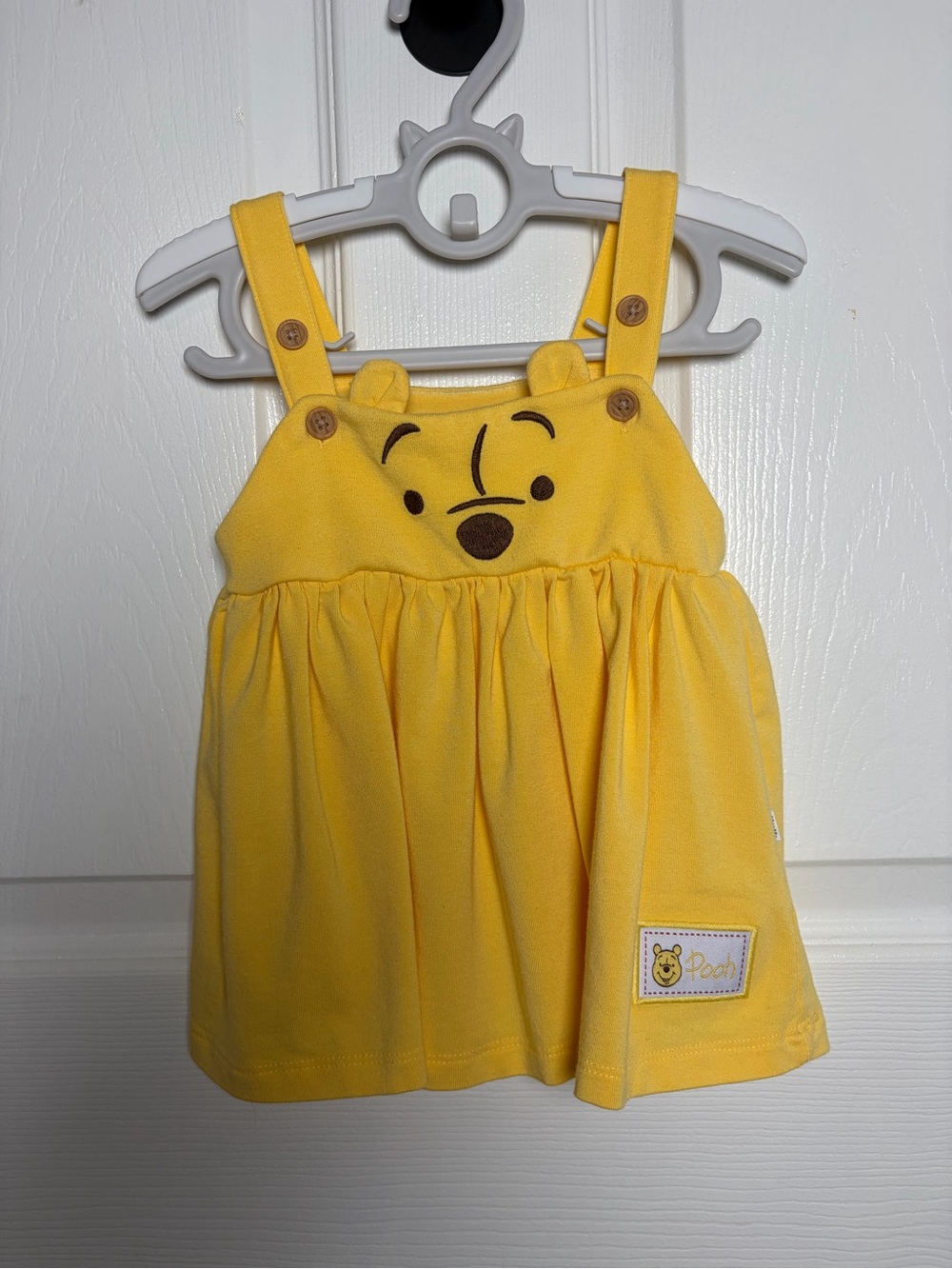 Little Sleepies Disney Winnie the Pooh Play Dress 3-6M Yellow Bamboo